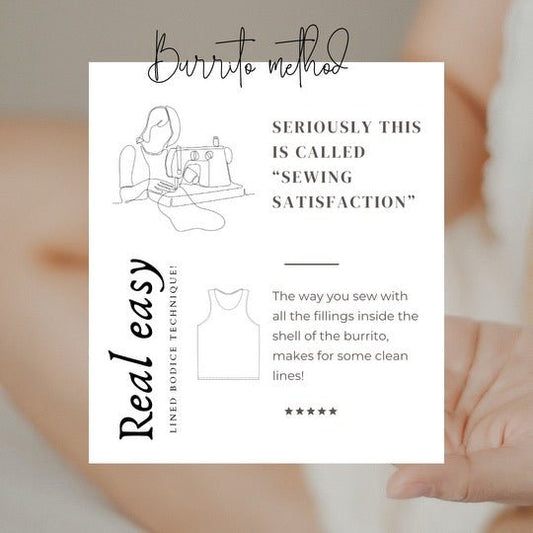 Sew a Lined Bodice Using the Burrito Method! - Isee fabric