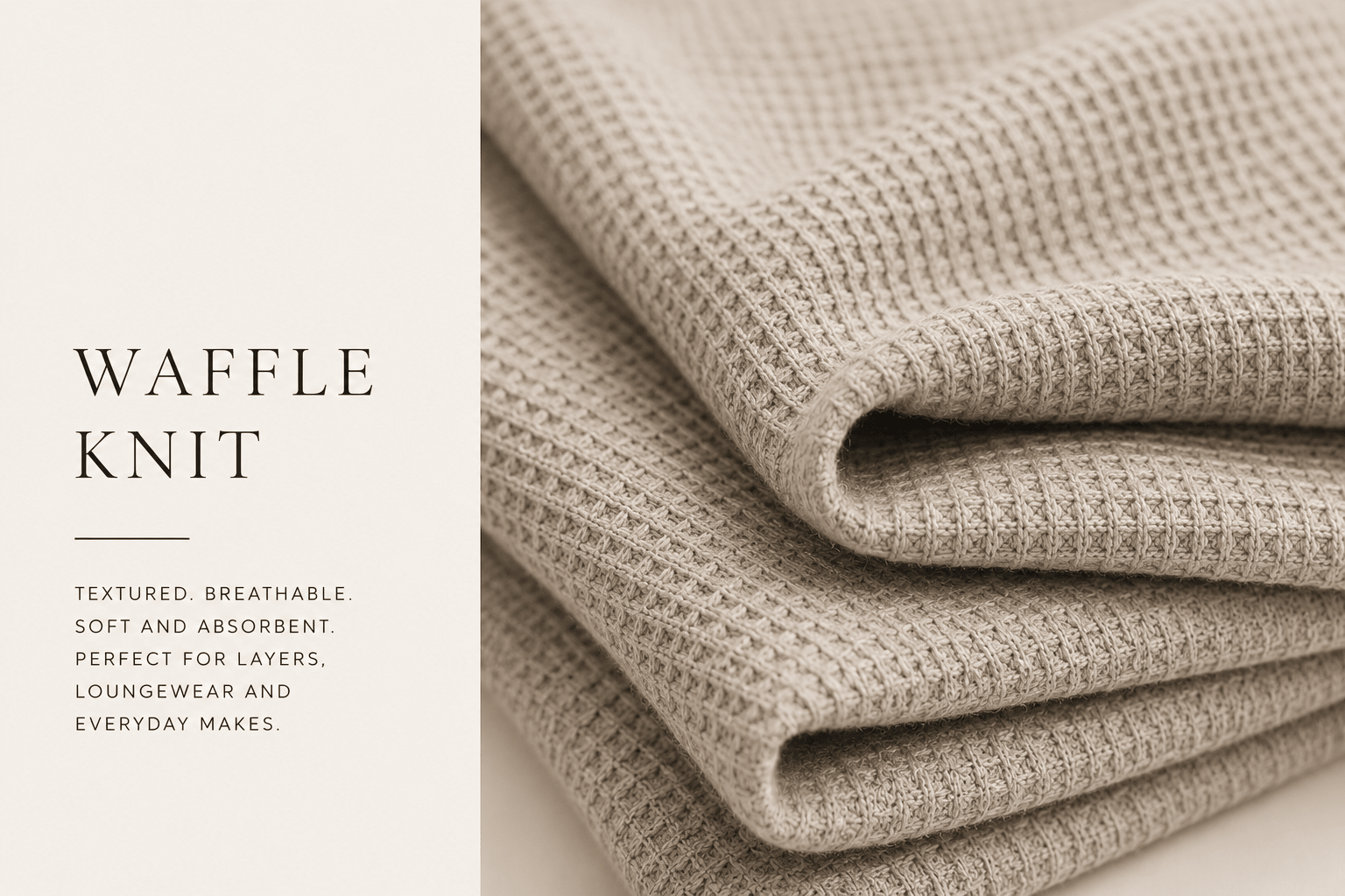 Waffle Knit Fabric by the Yard - Isee Fabric