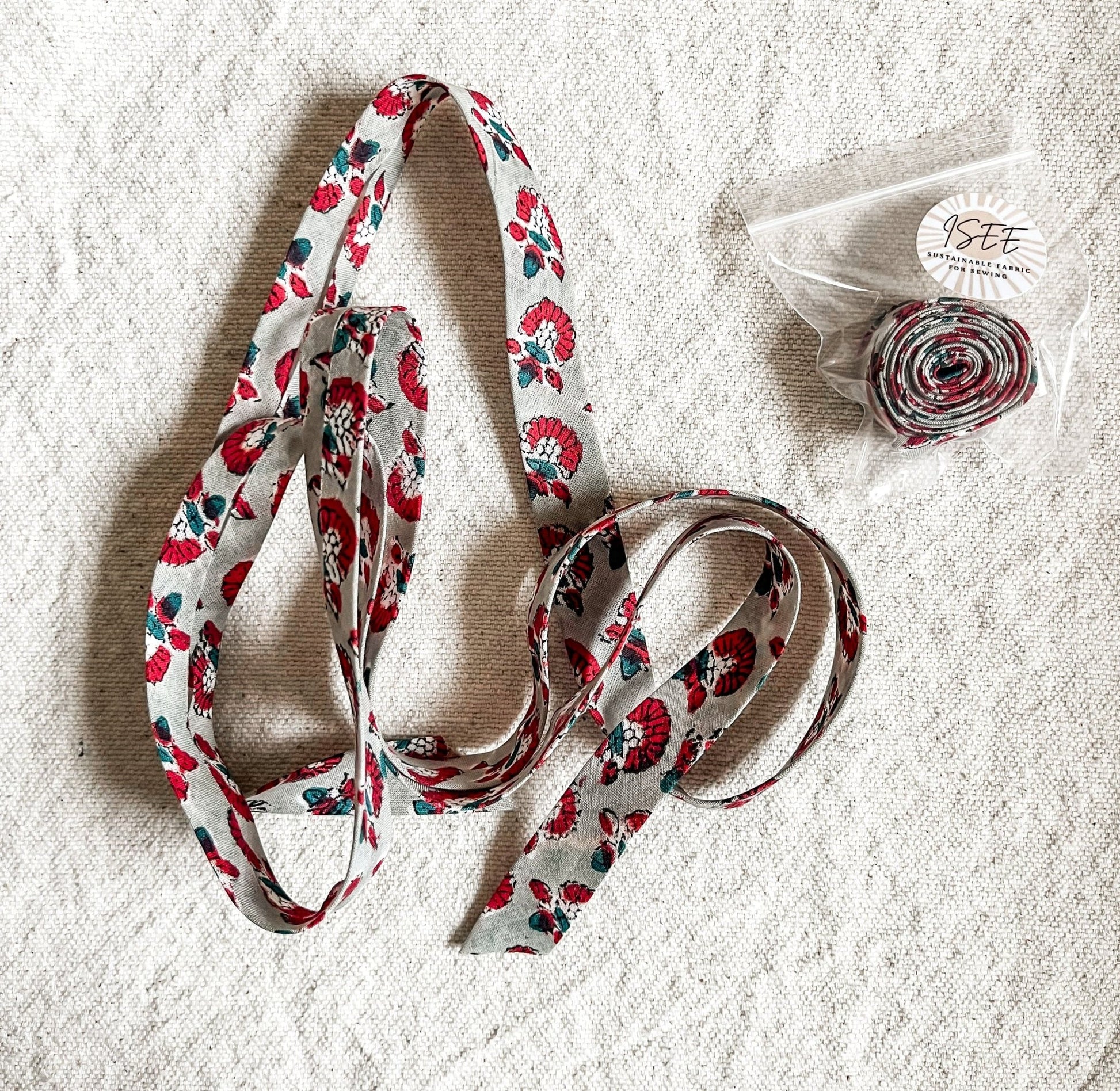 3/4” Handcut Bias Tape - Isee fabric