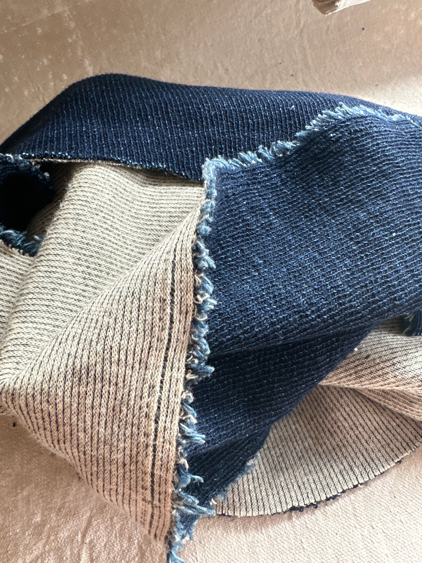 Heritage Indigo knit twill