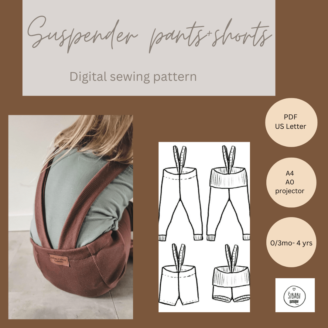 Suspender Leggings+Shorts Sewing Pattern Suspender Leggings+Shorts Sewing Pattern