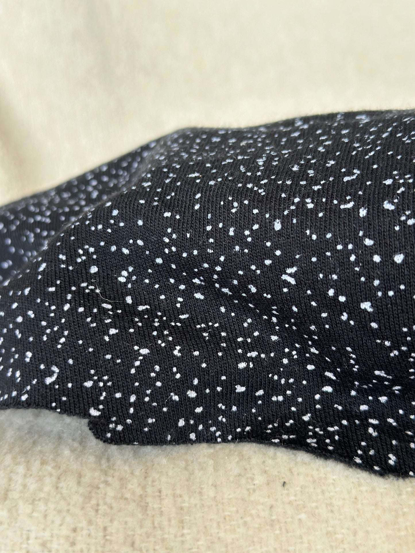 Speckled Black Brushed Fleece