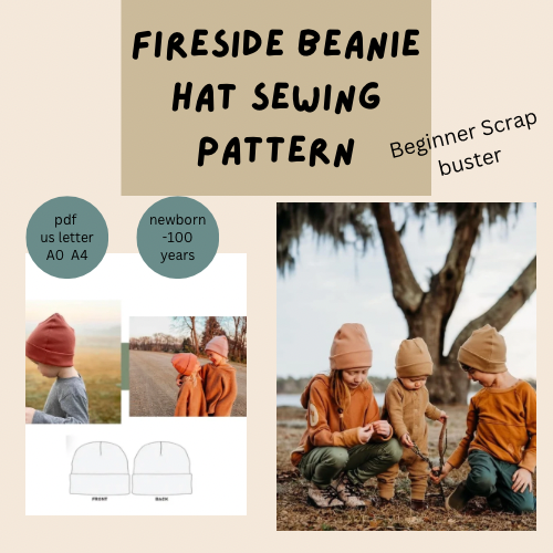 The Fireside Beanie Sewing Pattern