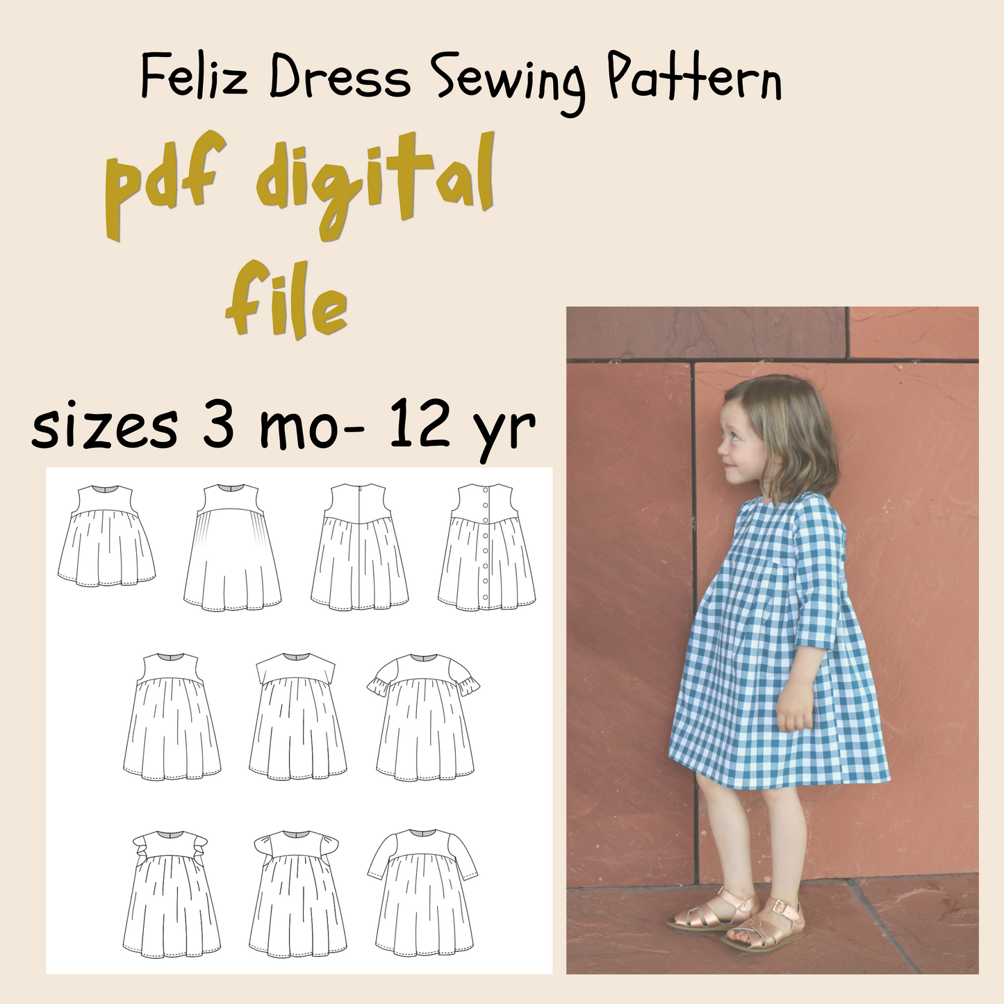 Feliz Dress Sewing Pattern - Isee fabric