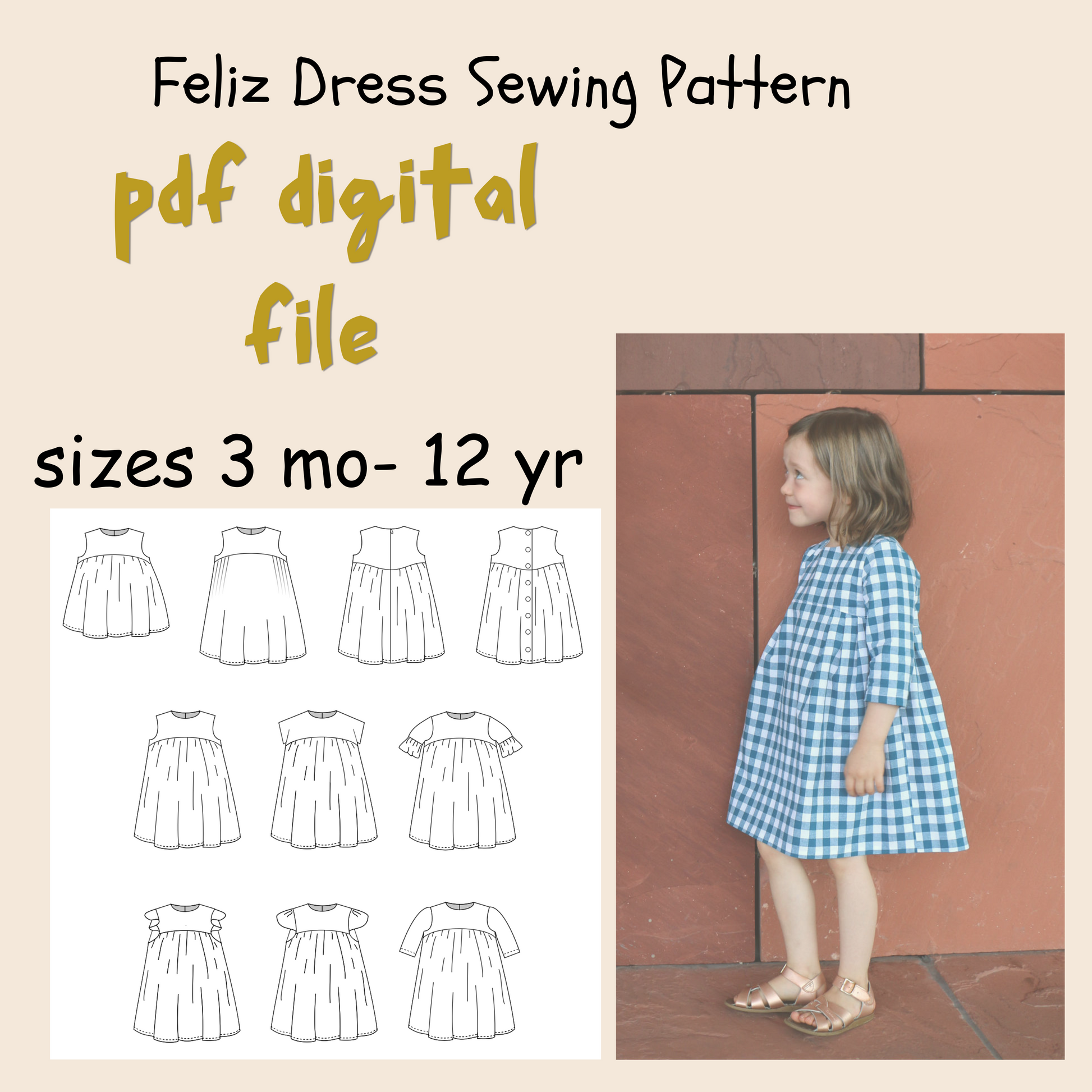 Feliz Dress Sewing Pattern - Isee fabric