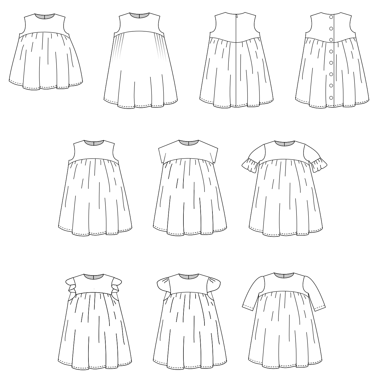 Feliz Dress Sewing Pattern - Isee fabric