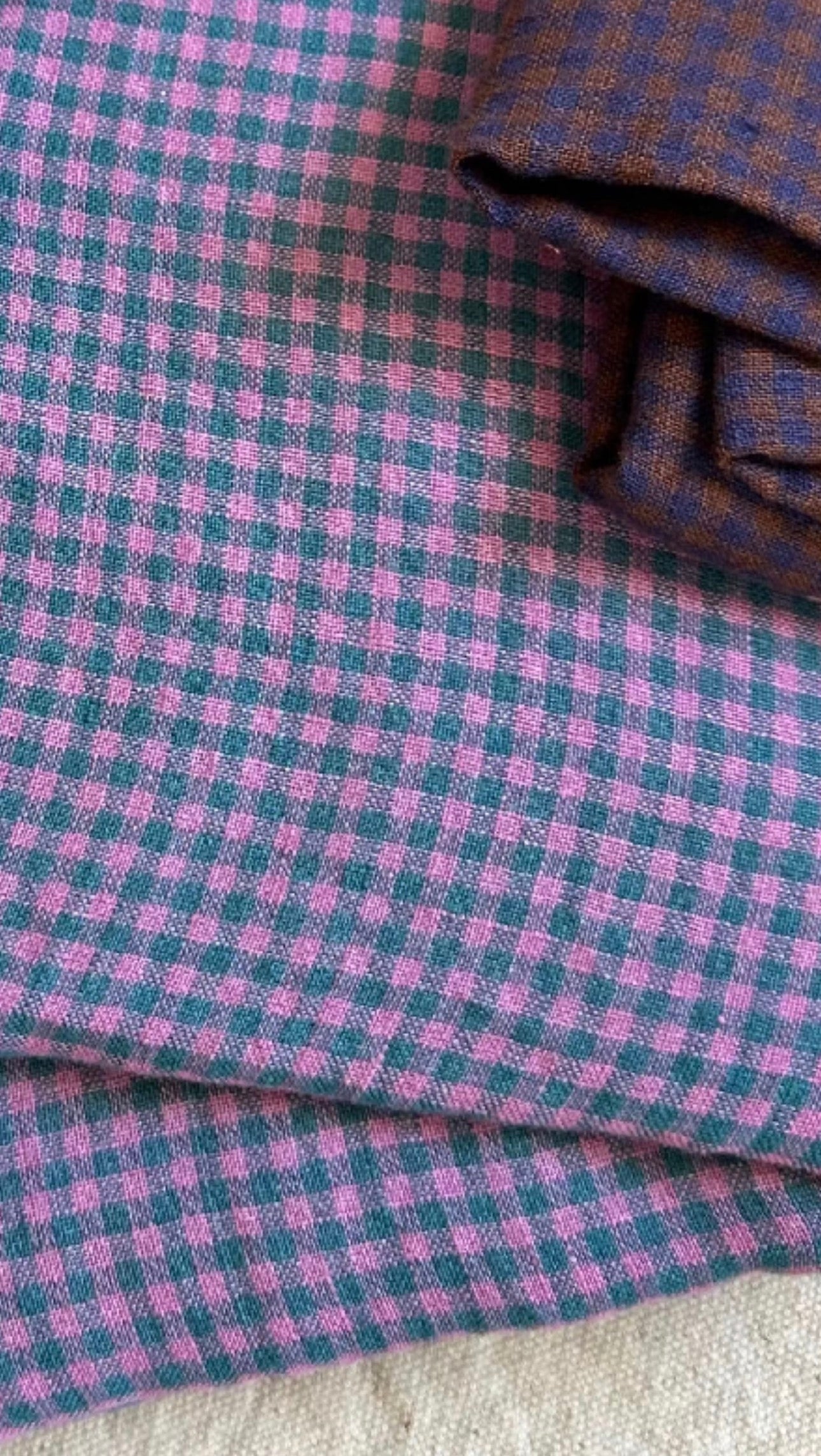 Tiny Gingham linen
