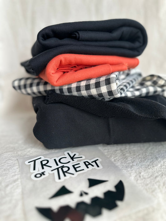 Halloween Fabric Bundle 3.5 Yards + DTF Iron On