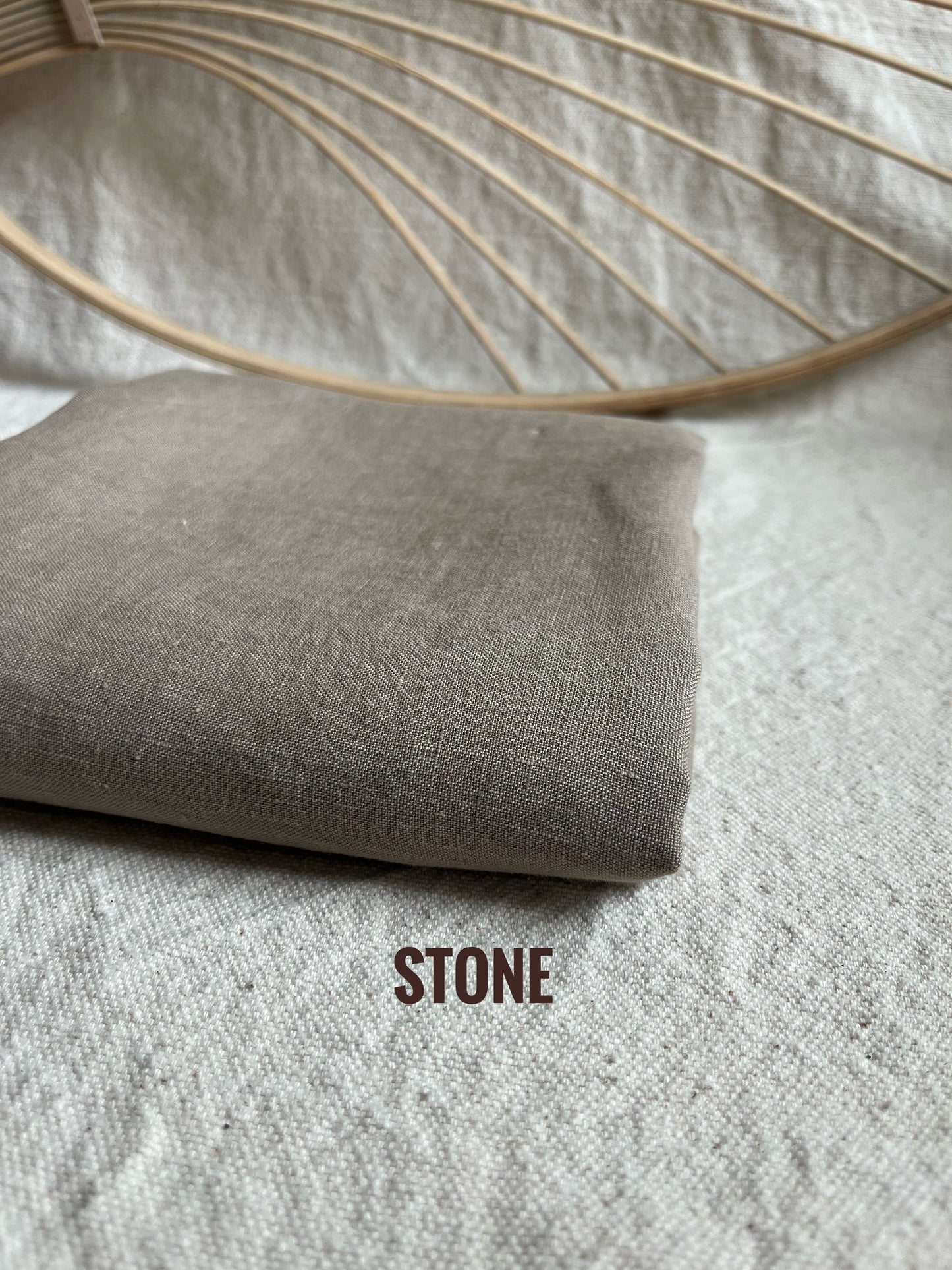 Stone washed linen