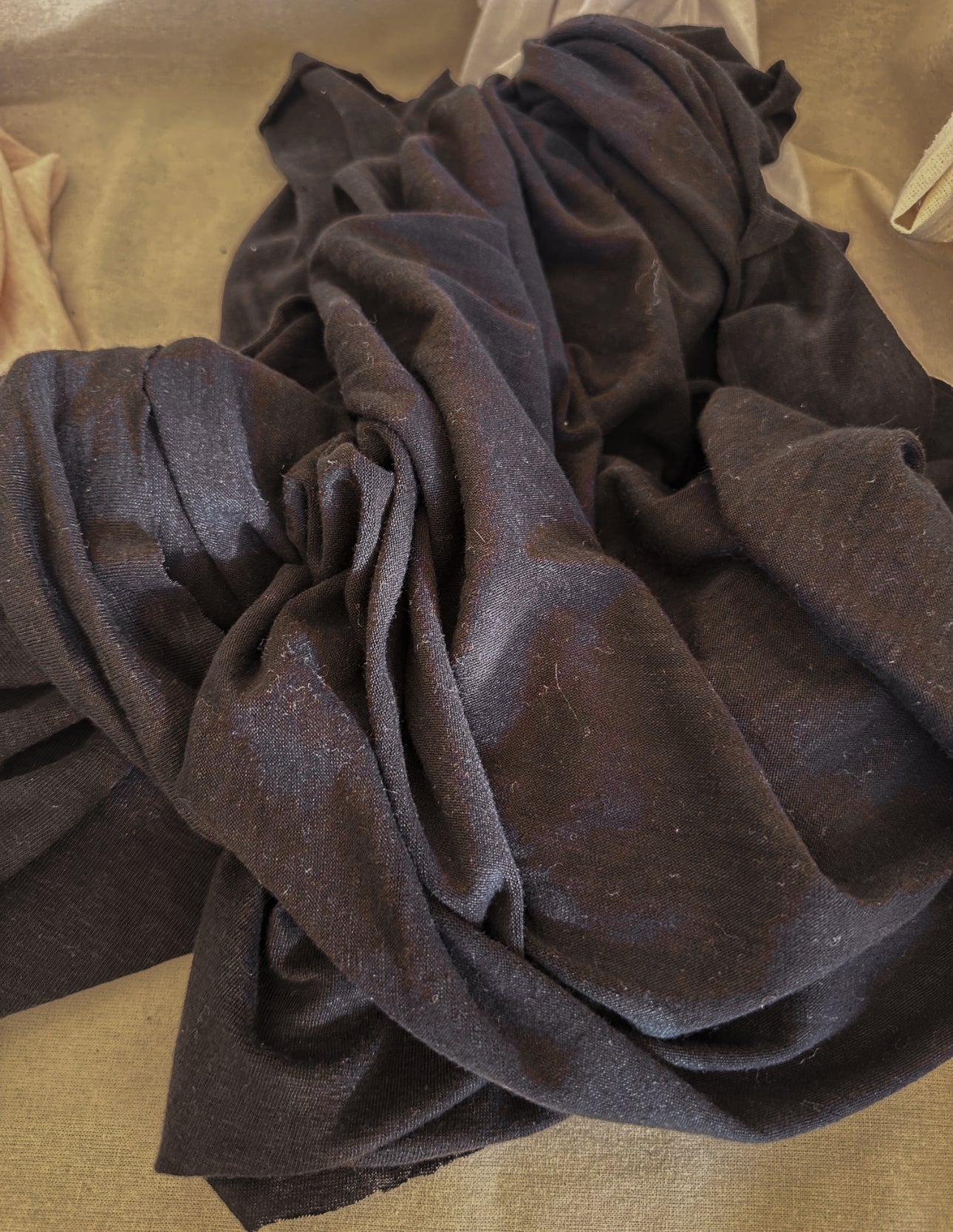 Natural Linen Spandex Jersey Knit