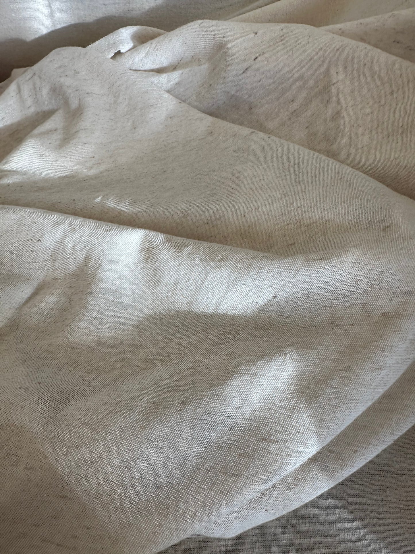 Natural Linen Spandex Jersey Knit