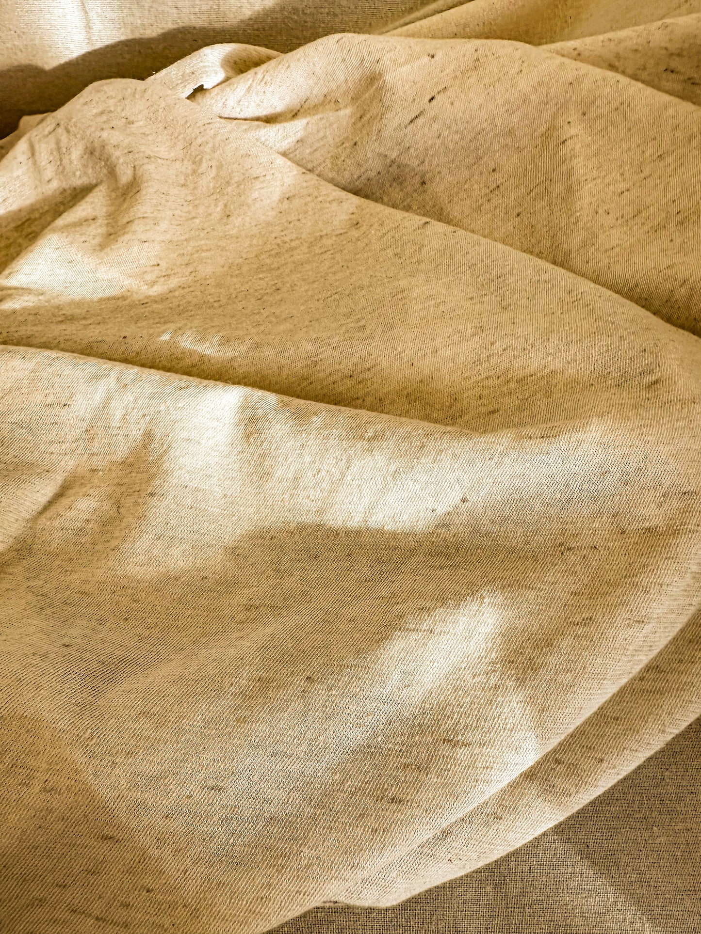 Natural Linen Spandex Jersey Knit