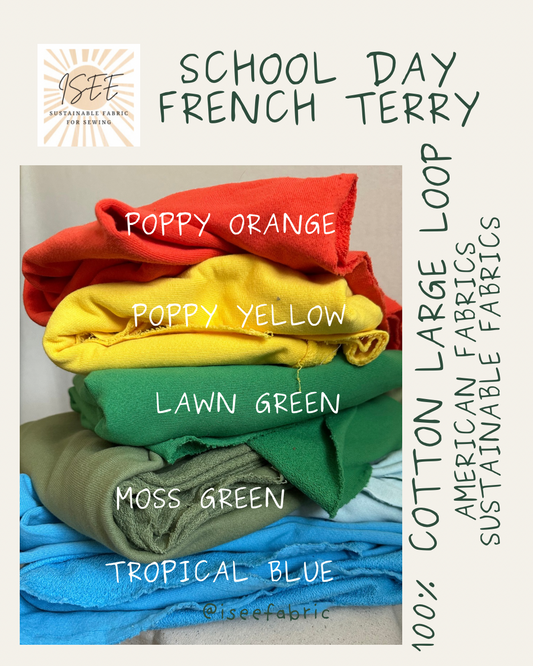 100% Cotton Large Loop French Terry | USA-Milled