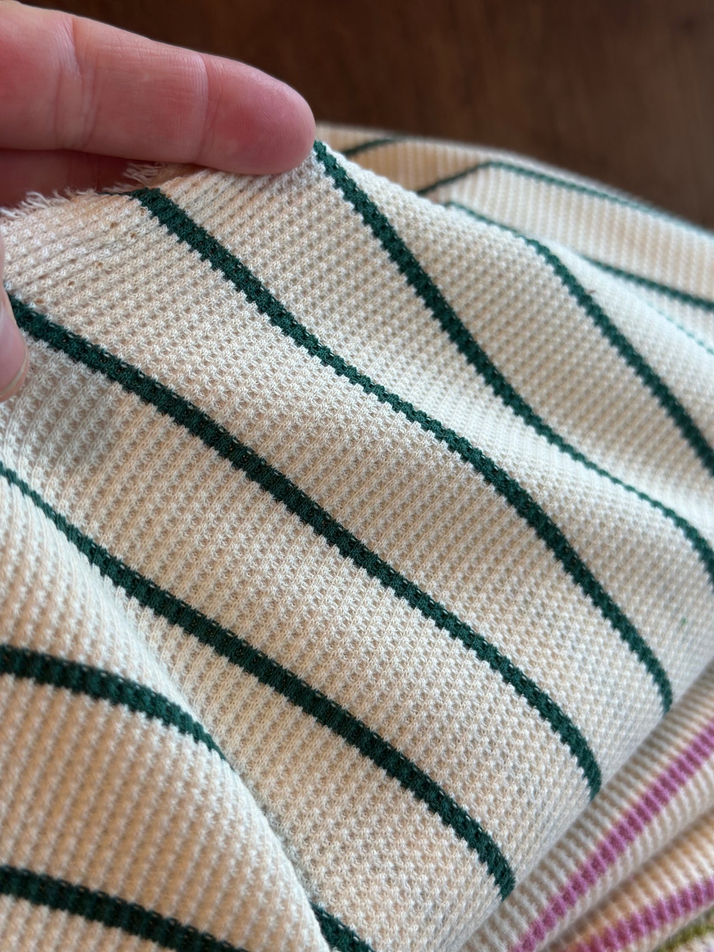 Cotton Spandex Thermal Knit