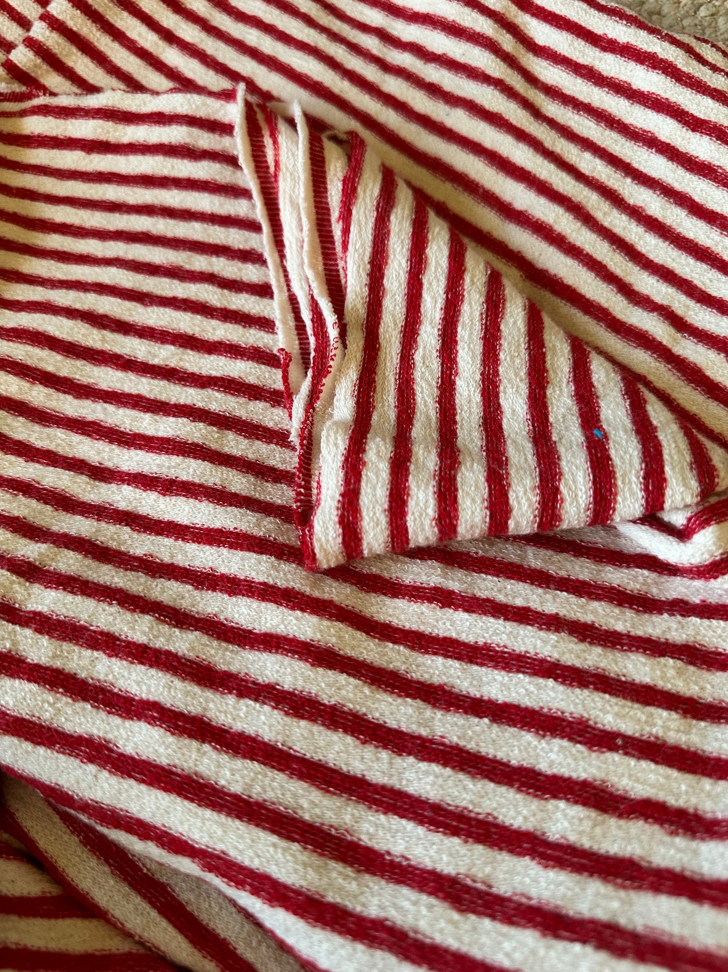 Cotton Blend Stripes Large Loop French Terry