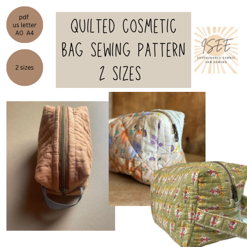 Quilted Cosmetic Bag Sewing Pattern