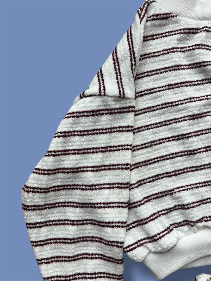 Vintage Varsity Stripe Loop Terry
