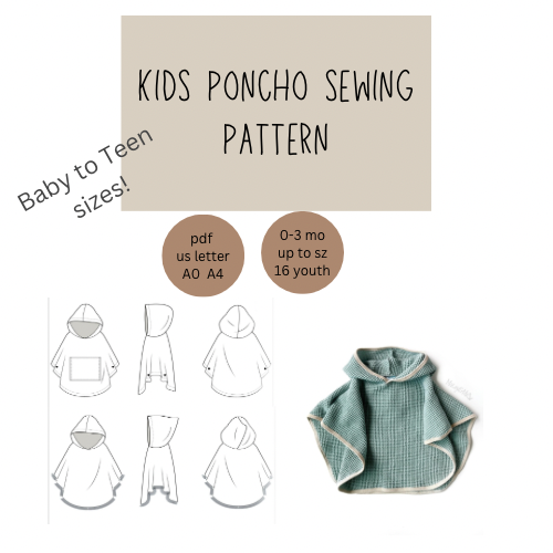 The Beach Poncho Sewing Pattern