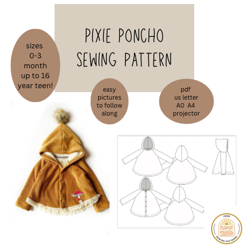 The Pixie Poncho Sewing Pattern