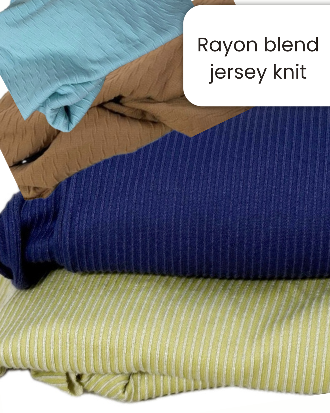 Rayon Blend Jersey Knit – Soft Drapey Stretch Fabric