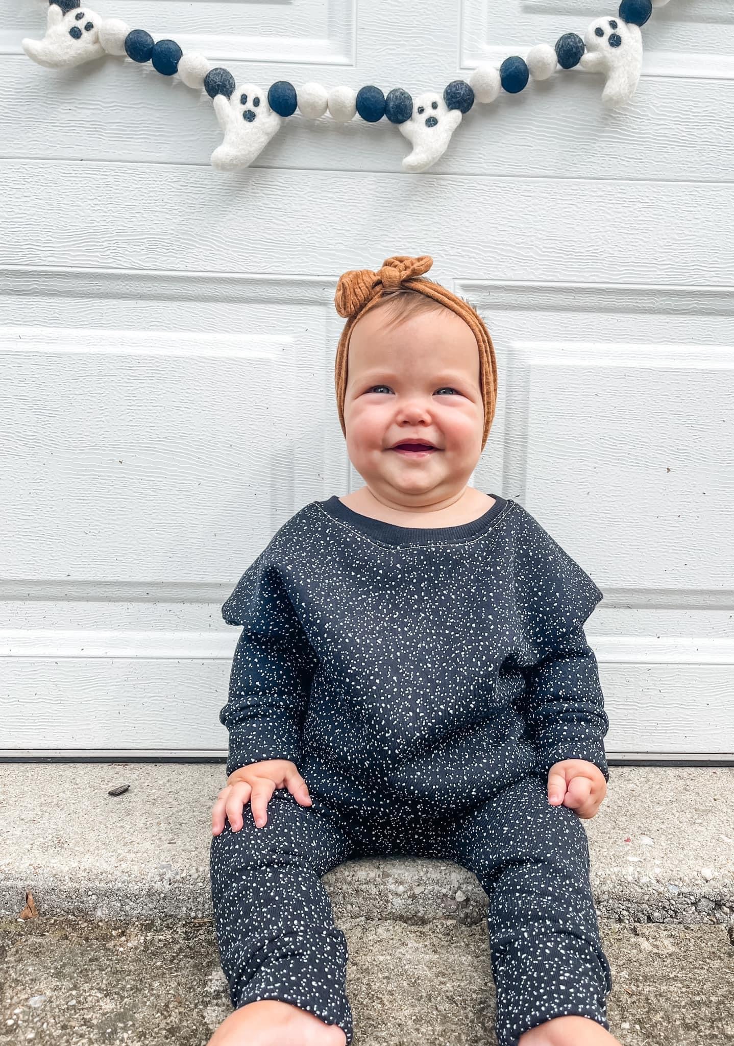 Speckled Black Brushed Fleece