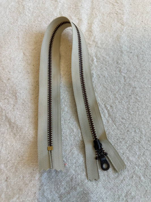 Bronze Cotton Zippers