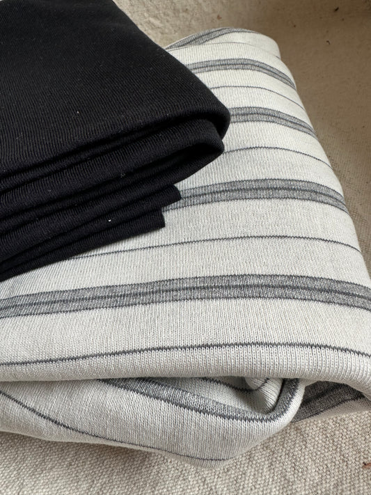 1x1 Rib, 100% USA milled Cotton