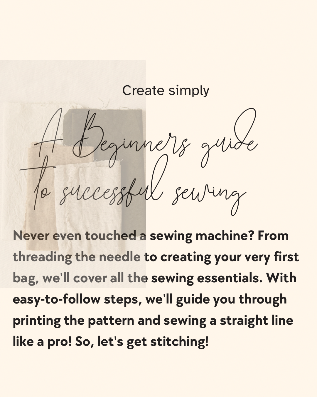 A beginners guide to successful sewing - Isee fabric