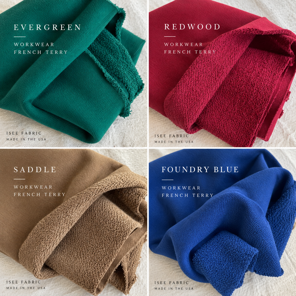 Workwear French Terry | American Milled 100% Cotton | Heavyweight