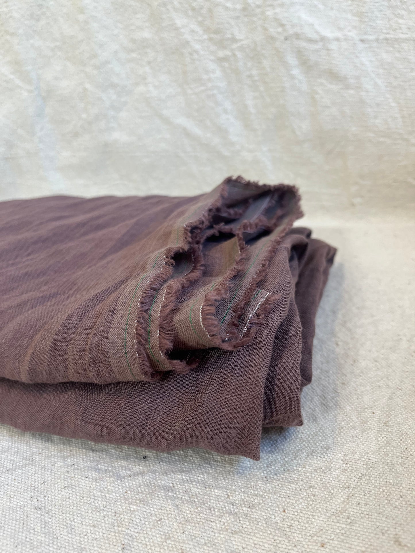 Stone washed linen