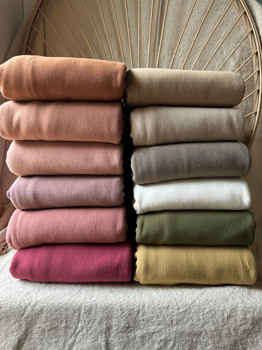 Khaki, 100% cotton Lg. Loop French Terry, USA Milled – Bundle Fabric