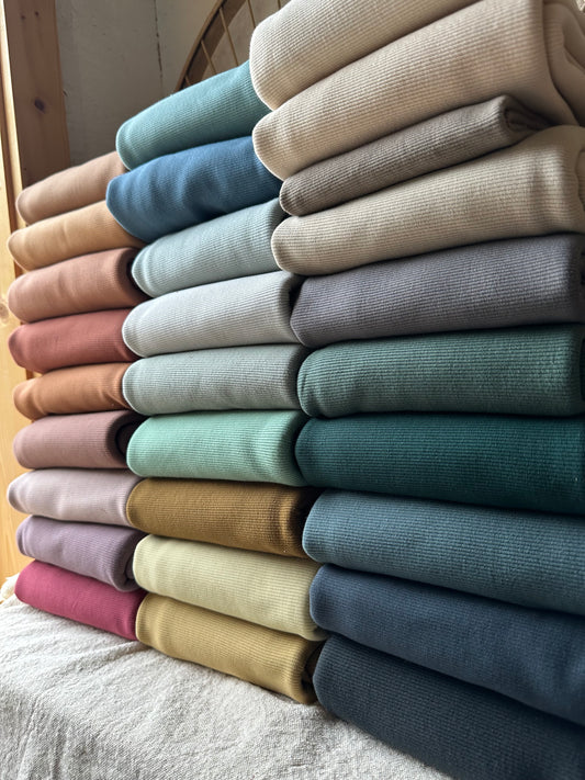 White Cotton Rib Knit Fabric – Nature's Fabrics