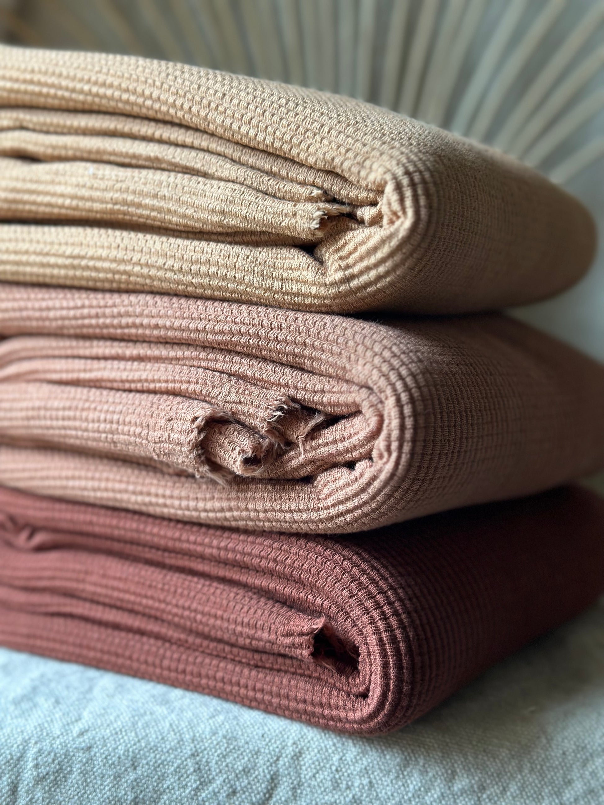 Organic Cotton Waffle Knit Color Samples