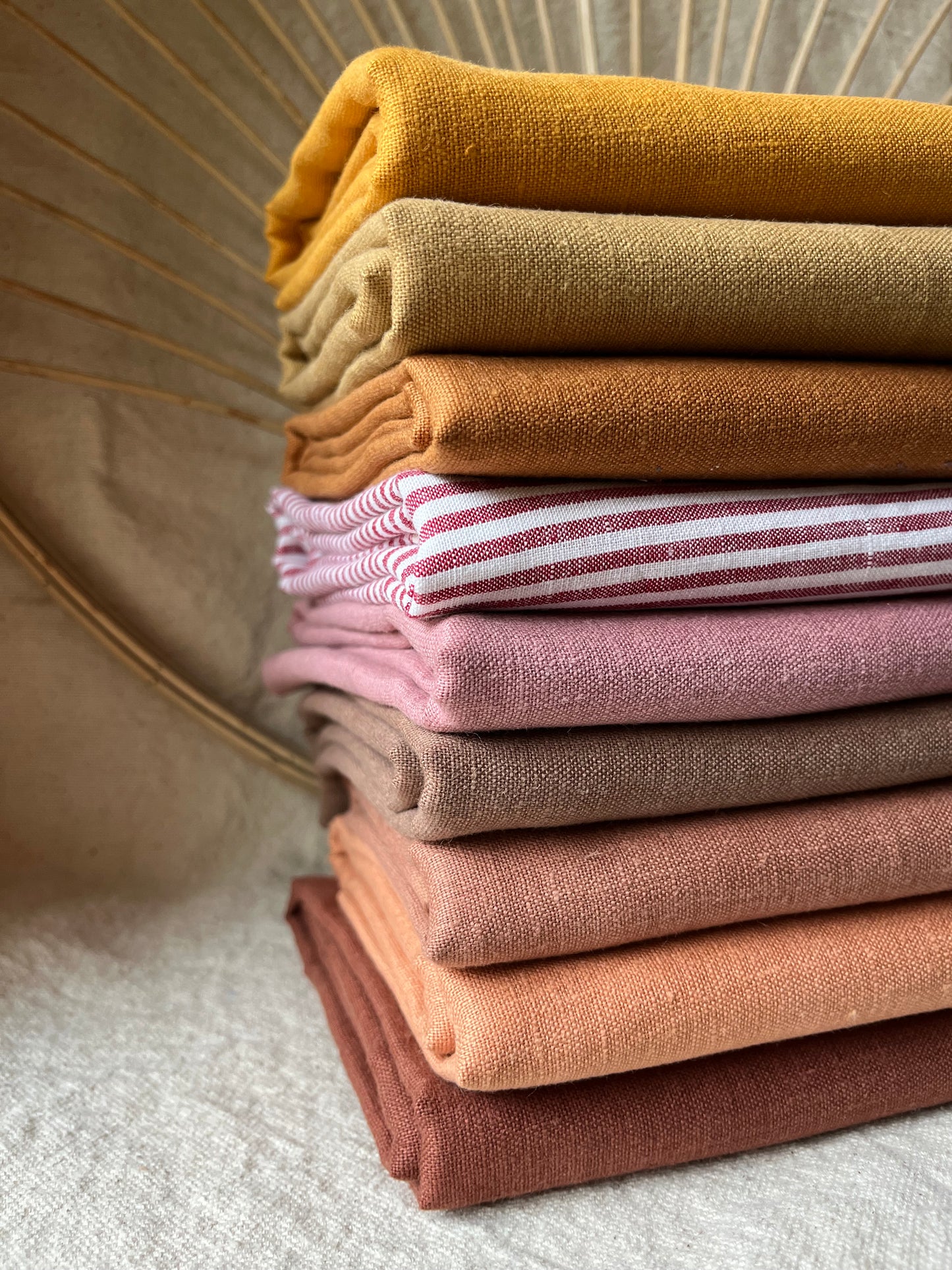 Medium Weight European Laundered Linen  (sold by the half yard)