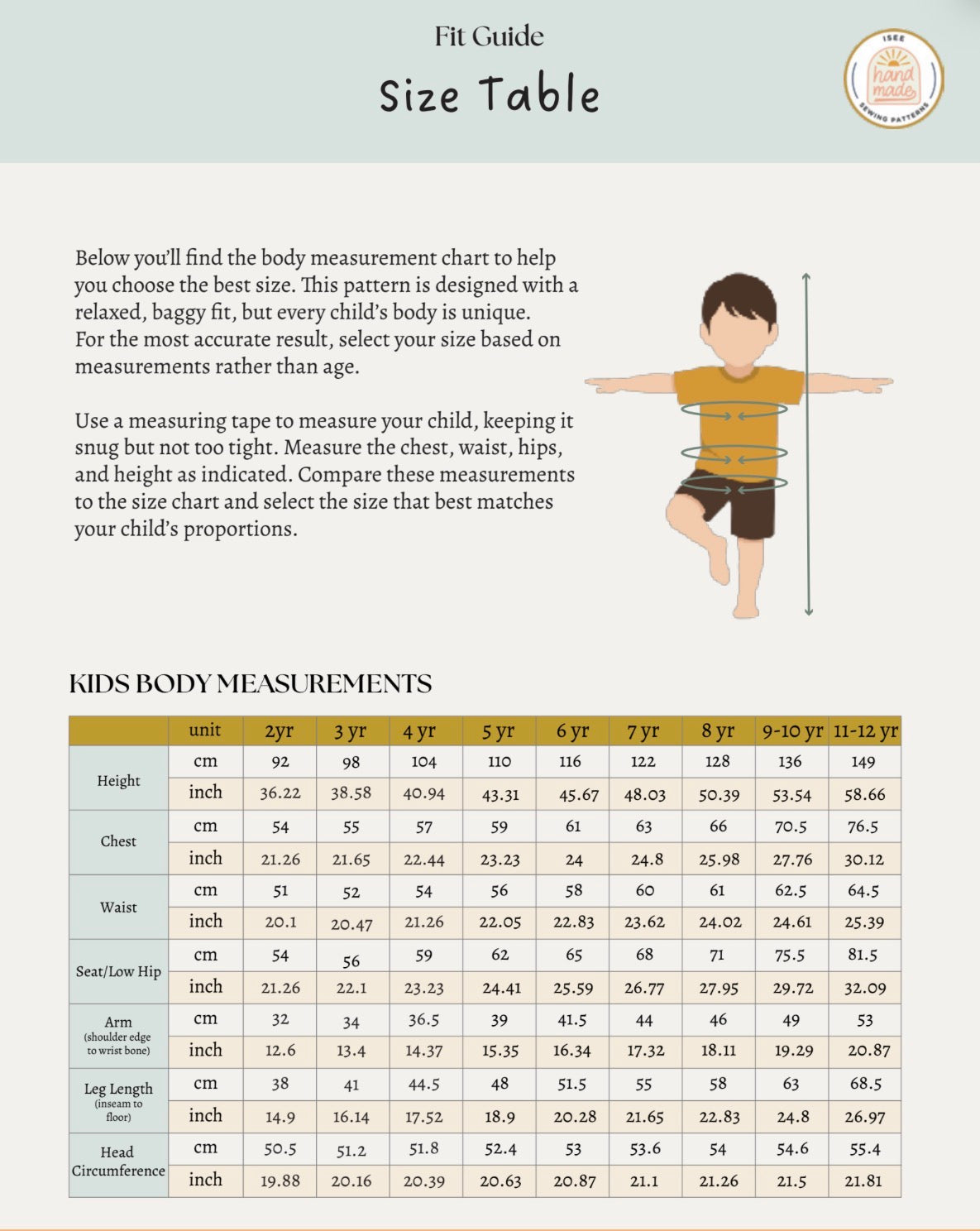 Kids vest sewing pattern 2-12 yrs