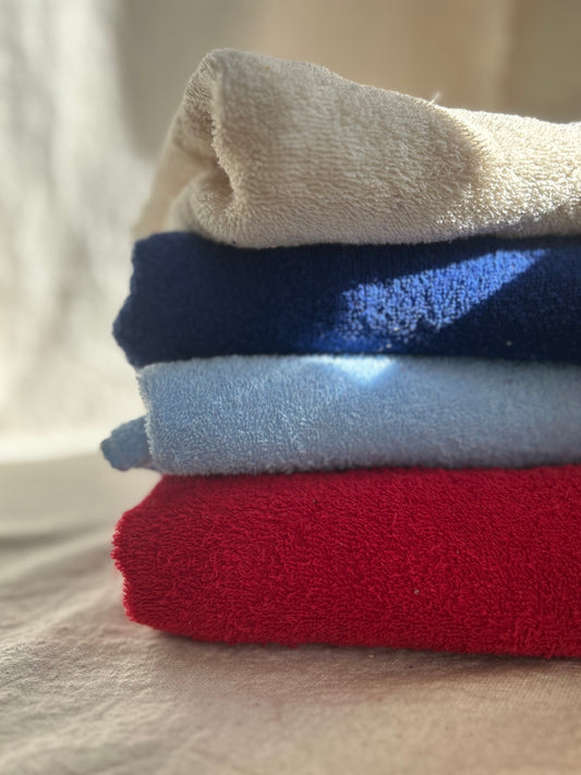 100% Cotton Terry Towel Fabric 12 oz - Absorbent Loop Weave