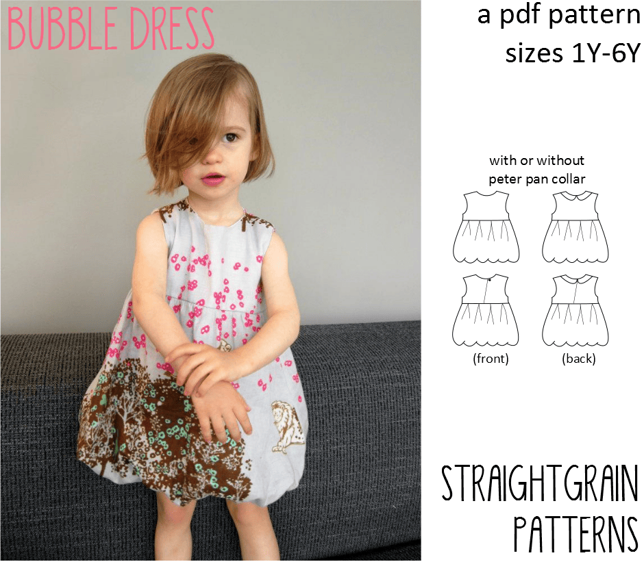 Bubble Dress Sewing Pattern - Isee fabric