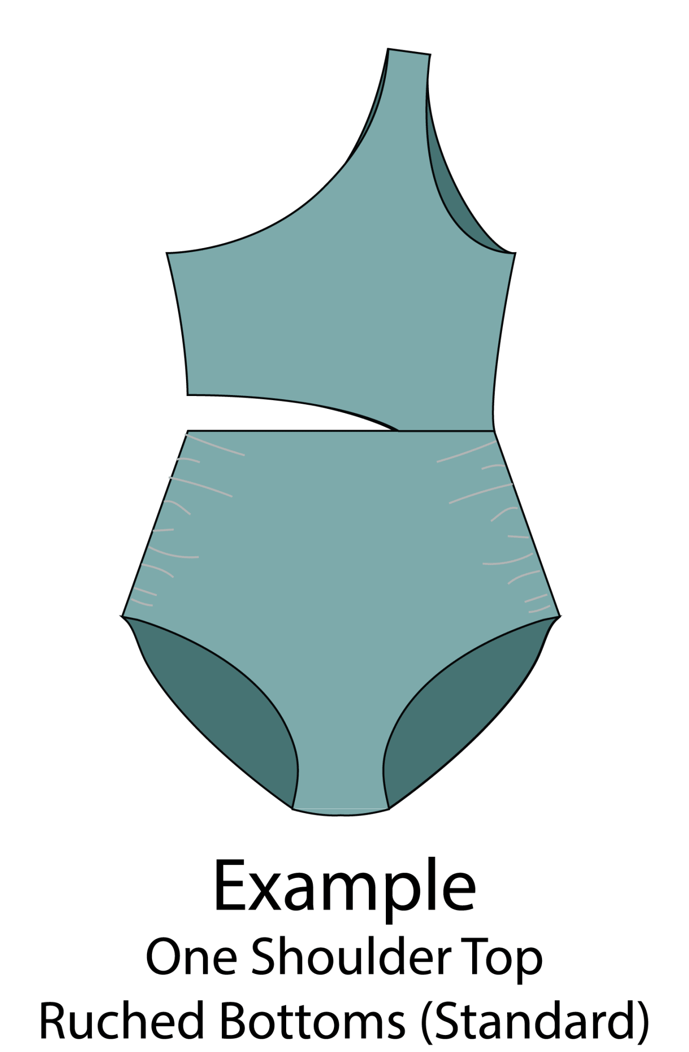 Customizable One Piece Swimsuit Sewing Pattern - Isee fabric