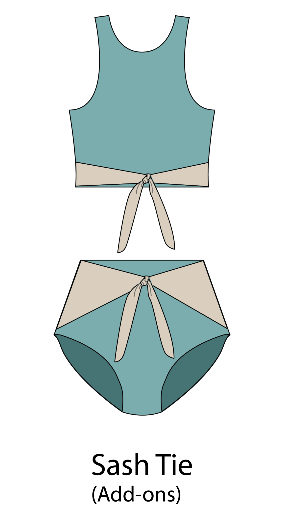 Customizable One Piece Swimsuit Sewing Pattern - Isee fabric