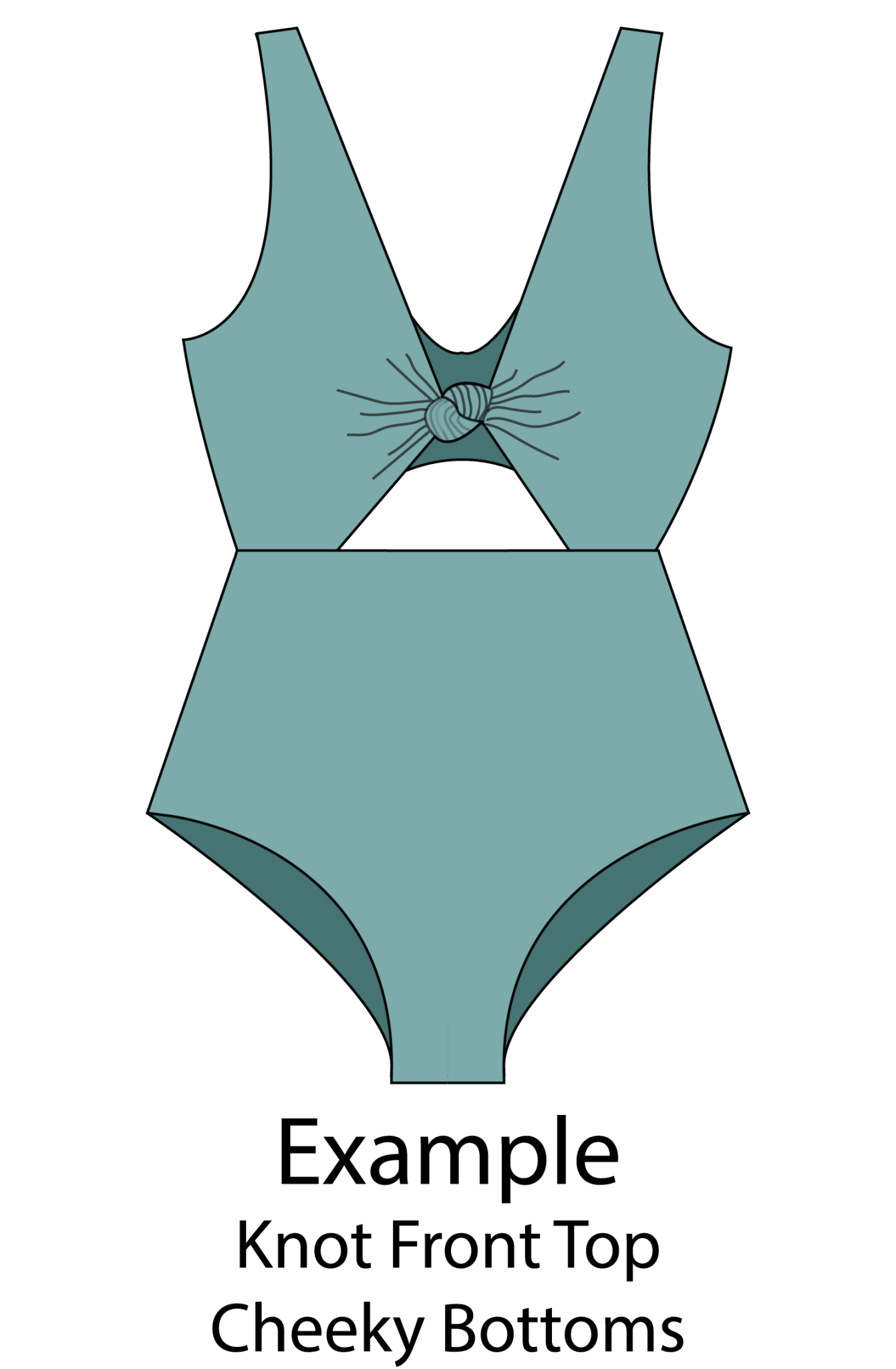 Customizable One Piece Swimsuit Sewing Pattern - Isee fabric