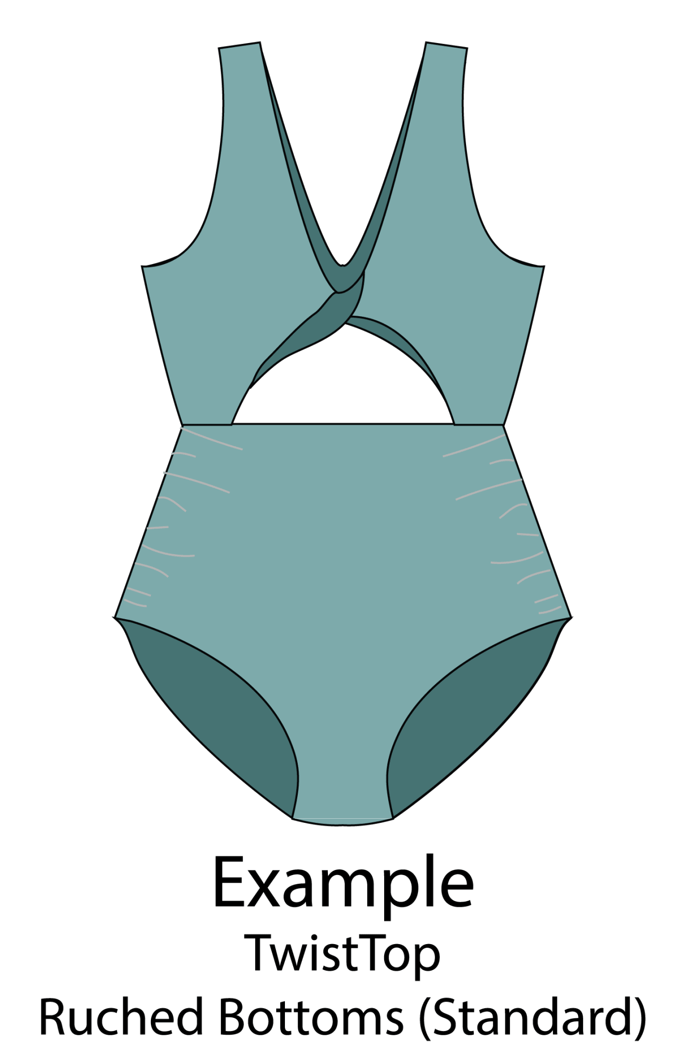 Customizable One Piece Swimsuit Sewing Pattern - Isee fabric