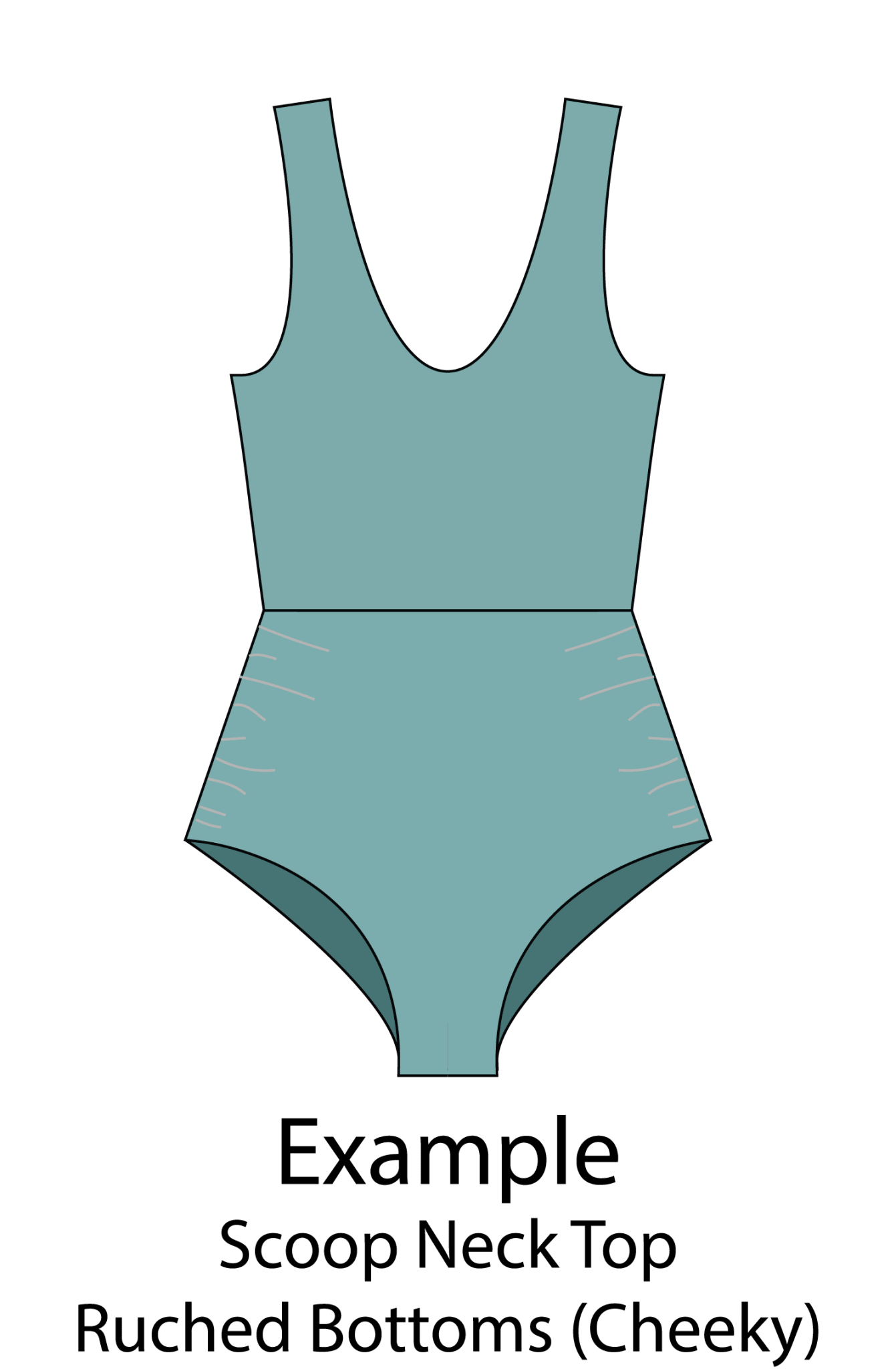 Customizable One Piece Swimsuit Sewing Pattern - Isee fabric