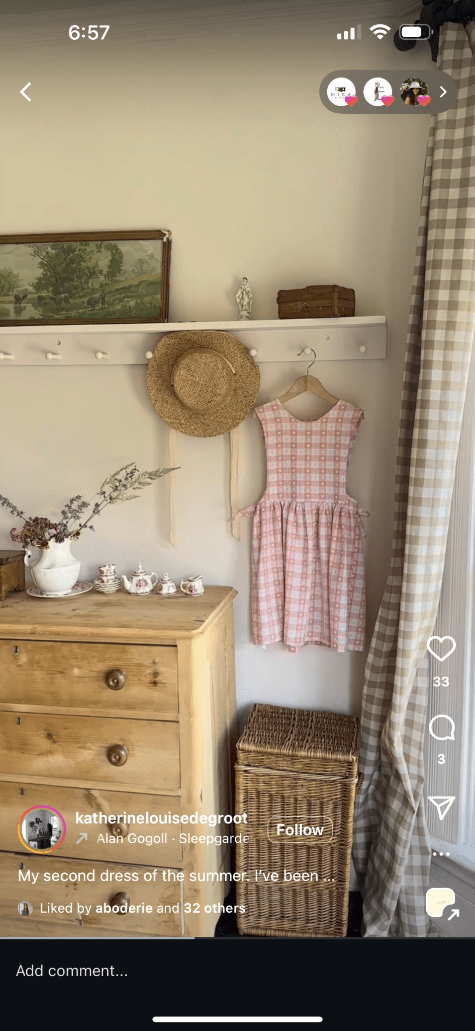 Farm dress Poplin cotton - Isee fabric