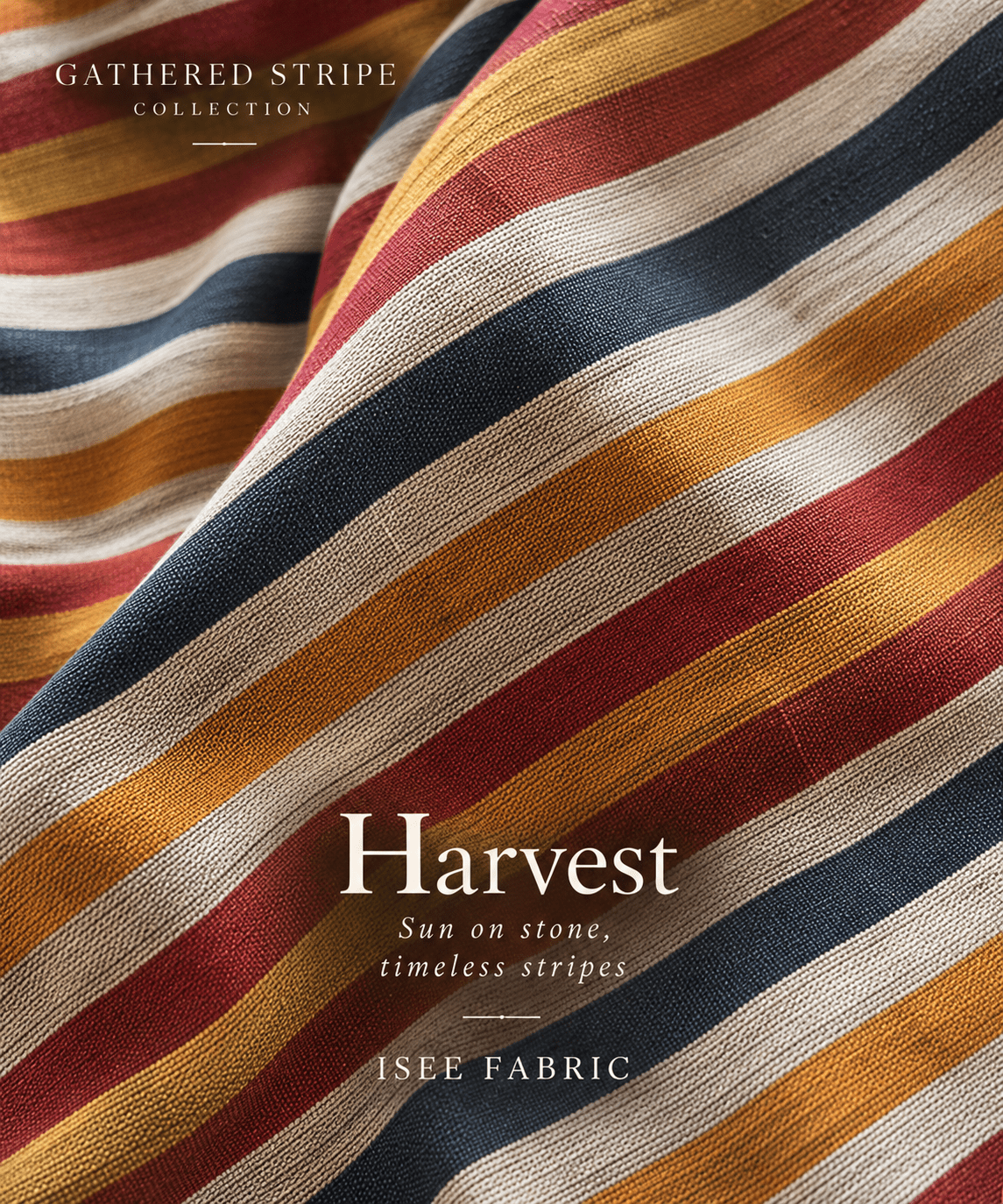 Gathered Stripe Collection - Isee fabric