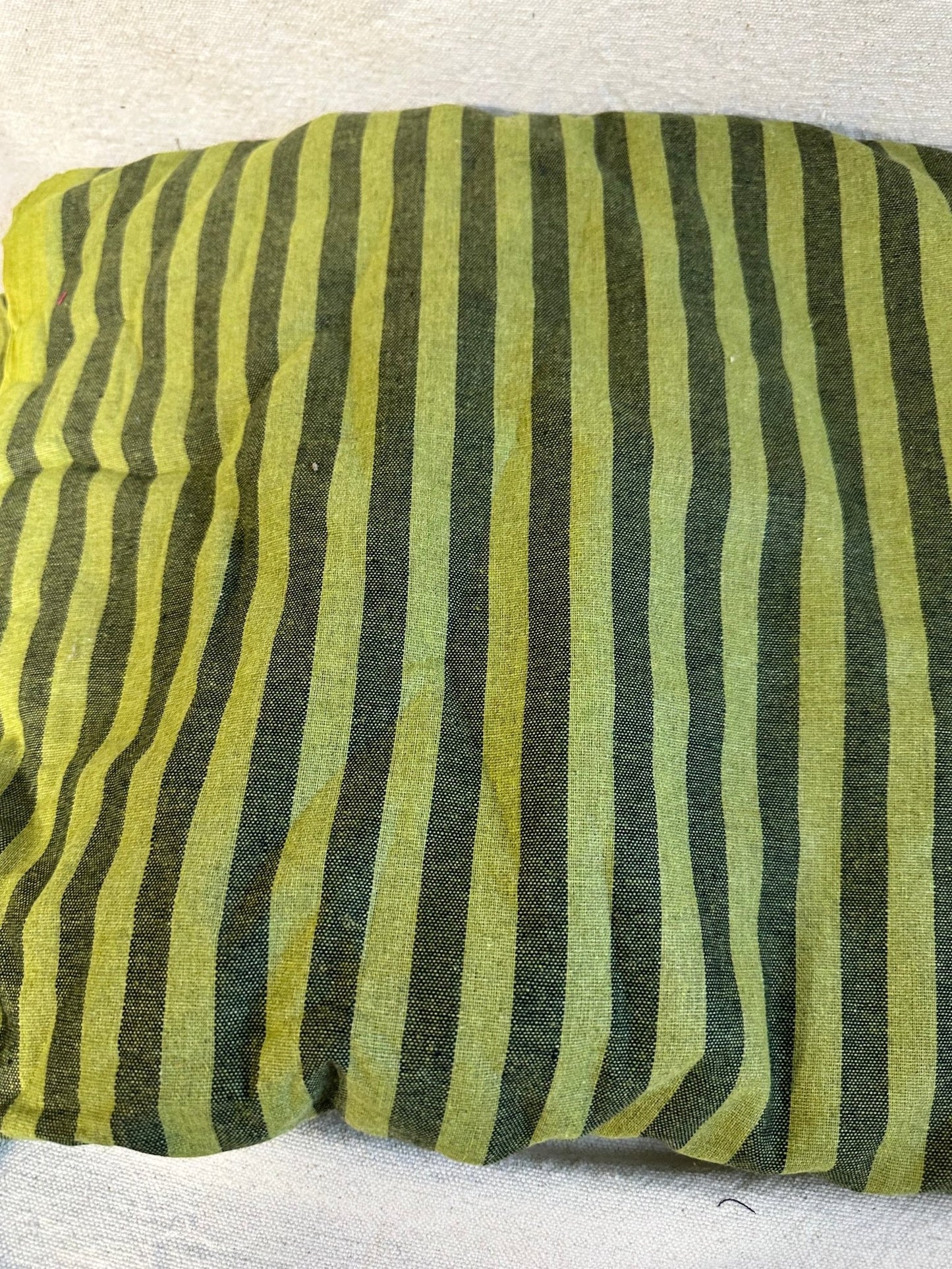 Gathered Stripe Collection | Rustic Yarn-Dyed Cotton | 100% Cotton Woven Fabric - Isee fabric