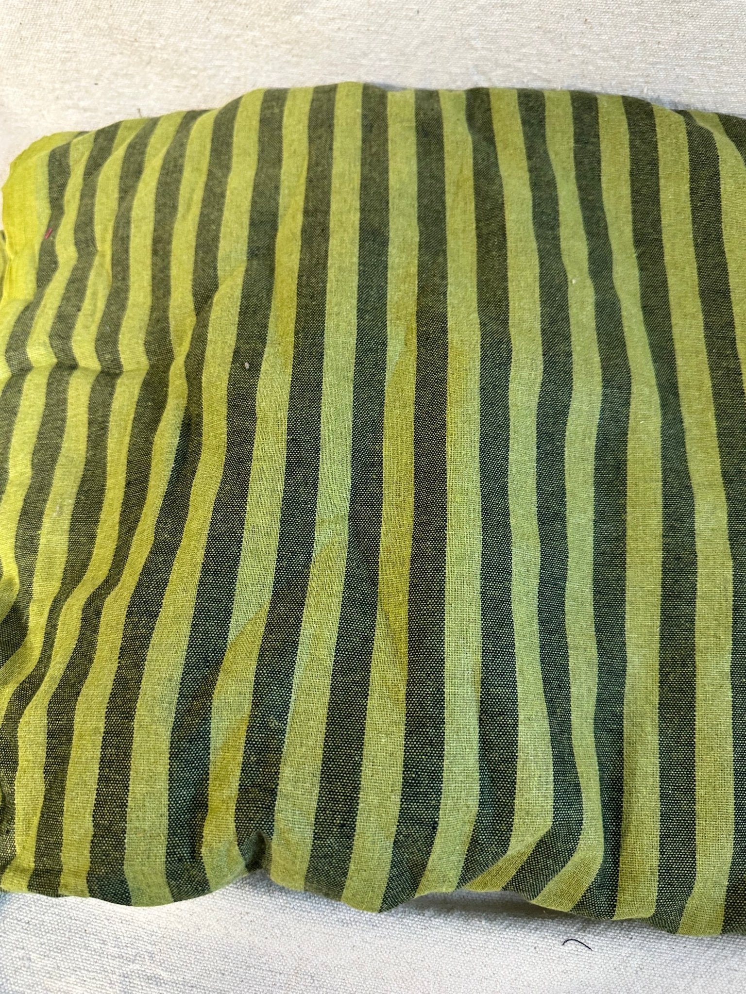 Gathered Stripe Collection | Rustic Yarn-Dyed Cotton | 100% Cotton Woven Fabric - Isee fabric