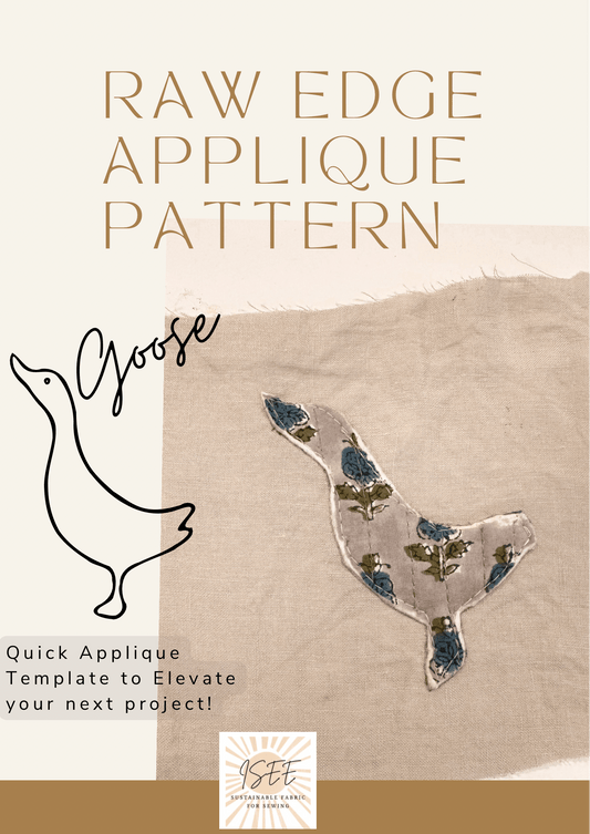 GOOSE APPLIQUÉ Template and Tutorial - Isee fabric