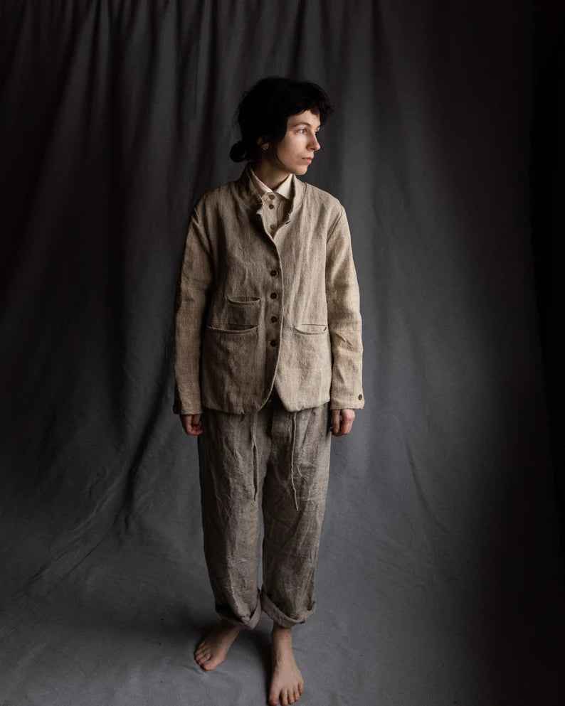 Artisanal Hemp-Linen Tweed