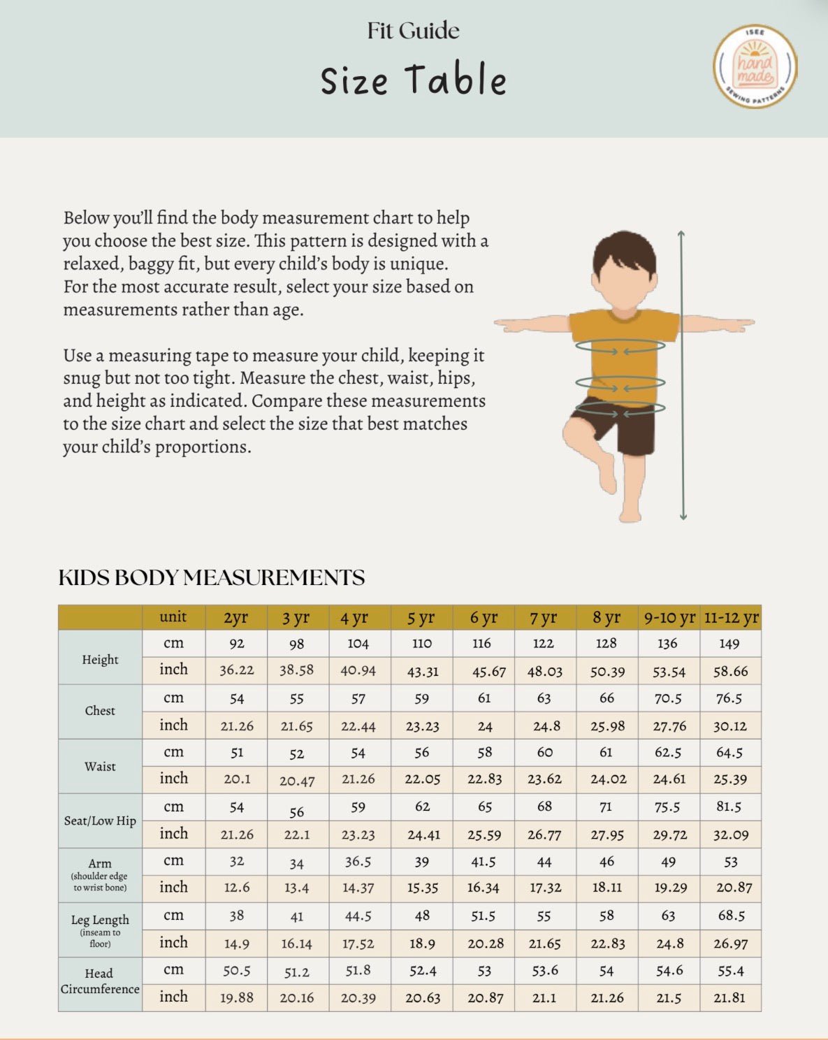 Kids vest sewing pattern 2-12 yrs - Isee fabric