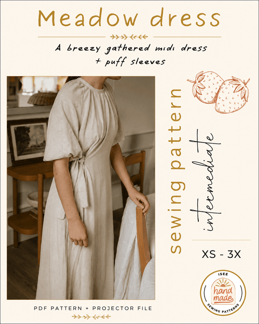Meadow dress - PDF sewing pattern for women (xs-3x) - Isee fabric